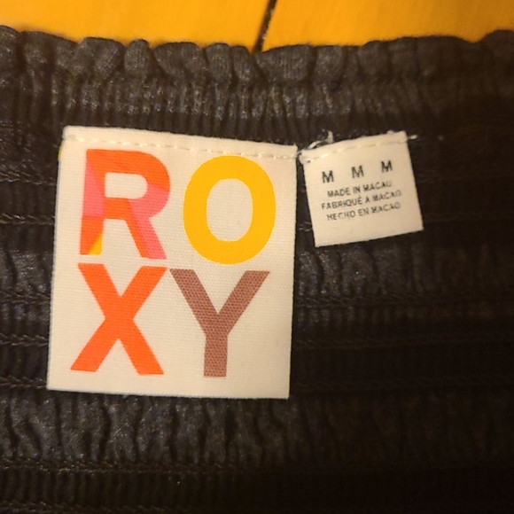 Black and grey Roxy tube top - Picture 2 of 2